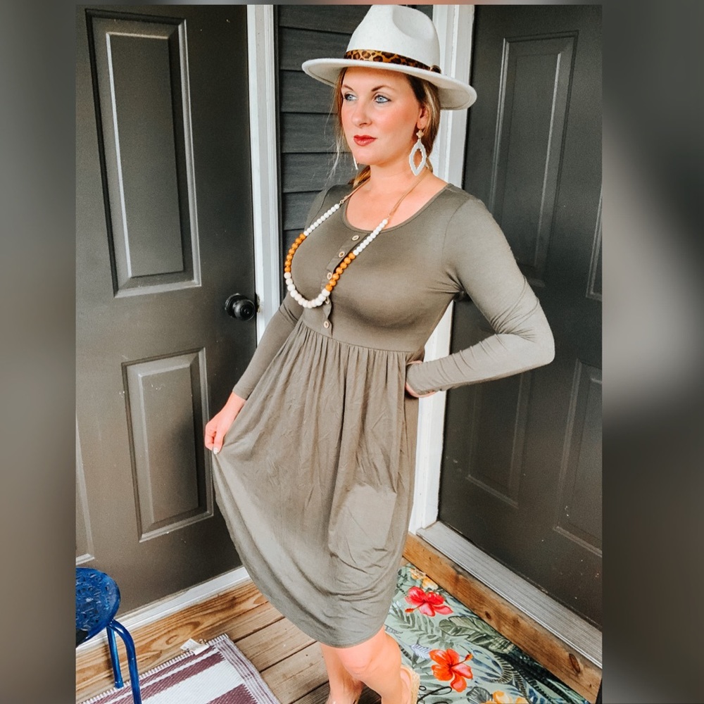 🥰sold🥰Olive Dress NWT